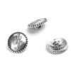 Picture of Zinc Based Alloy Sewing Shank Buttons Round Antique Silver Color 18mm Dia., 10 PCs