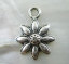Image de Pendentifs en Alliage de Zinc Fleur 8 Pétale 20mm x 15mm, 60 Pcs