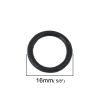 Picture of Rubber Connectors Round Black 16mm Dia., 100 PCs