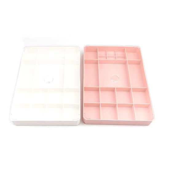 Picture of PP Storage Container Box Basket Rectangle White 26cm x 18.8cm , 1 Piece