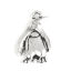 Picture of Zinc Based Alloy Charms Penguin Animal Antique Silver Color 20mm x 12mm, 30 PCs
