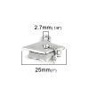 Picture of Zinc Based Alloy College Jewelry Charms Antique Silver Color Trencher Cap 25mm x 20mm, 20 PCs