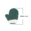 Picture of Wool Christmas For DIY & Craft Dark Green Glove 4cm x 3.2cm, 2 PCs