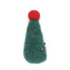 Picture of Wool For DIY & Craft Dark Green Christmas Tree 4.5cm x 2.1cm, 2 PCs