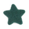Imagen de Lana DIY Artesanía Verde Oscuro Estrellas de cinco puntos 4cm x 3.7cm, 2 Unidades