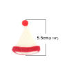 Picture of Wool For DIY & Craft Creamy-White Christmas Hats 5.5cm x 4.4cm, 5 PCs