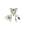 Picture of Zinc Based Alloy Beads Halloween Bat Animal Antique Silver Color About 13mm x 12mm, Hole: Approx 4.5mm, 40 PCs