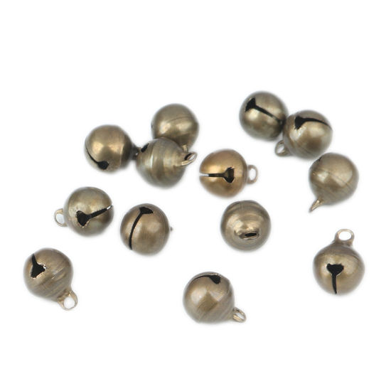 Picture of Brass Charms Antique Bronze Bell 13mm x 10mm, 100 PCs                                                                                                                                                                                                         
