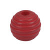 Picture of Natural Wood Spacer Beads Oval Dark Red Stripe About 18mm x 17mm, Hole: Approx 3.7mm, 25 PCs