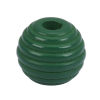 Imagen de Madera Espaciador Cuentas Óvalo Verde Oscuro Raya Patrón Aprox 18mm x 17mm, Agujero: Aprox 3.7mm, 25 Unidades