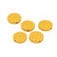 Picture of Natural Wood Spacer Beads Flat Round Yellow About 15mm Dia., Hole: Approx 1.2mm, 50 PCs