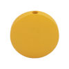 Picture of Natural Wood Spacer Beads Flat Round Yellow About 15mm Dia., Hole: Approx 1.2mm, 50 PCs
