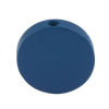 Picture of Natural Wood Spacer Beads Flat Round Royal Blue About 15mm Dia., Hole: Approx 1.2mm, 50 PCs