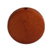 Picture of Natural Wood Spacer Beads Flat Round Brown Yellow About 30mm Dia., Hole: Approx 2.2mm, 25 PCs