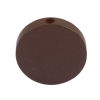 Picture of Natural Wood Spacer Beads Flat Round Dark Coffee About 30mm Dia., Hole: Approx 2.2mm, 25 PCs