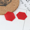 Imagen de Zamak Conectores de Araña Hexágono Rojo 28mm x 25mm, 10 Unidades