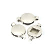 Picture of Zinc Based Alloy Slide Beads Round Antique Silver Color About 29mm x 18mm, Hole:Approx 13mm x 2.4mm 20 PCs