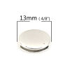 Picture of Zinc Based Alloy Slide Beads Oval Antique Silver Color About 13mm x 10mm, Hole:Approx 10.5mm x 1.4mm 60 PCs
