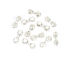 Immagine di Lega di Zinco Perline Manubri Argento Antico Circa 21mm x 7mm, Foro:Circa 1.5mm, 20 Pz