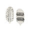 Imagen de Zamak Cuentas Pluma Plata Antigua Aprox 4.7cm x 1.3cm, Agujero:Aprox 10.5mm x 2.4mm 20 Unidades