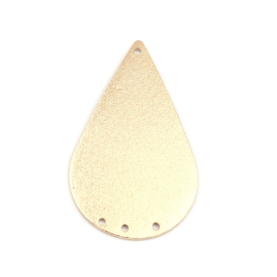 Bild von Messing Kronleuchter Verbinder Tropfen Vergoldet Sternenstaub 4.4cm x 2.7cm, 5 Stück