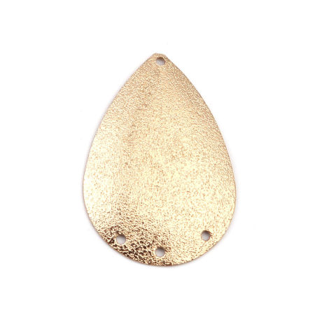 Image de Connecteurs à Lustre en Laiton Goutte d'Eau Doré Amas Stellaire 3.5cm x 2.4cm, 5 Pcs