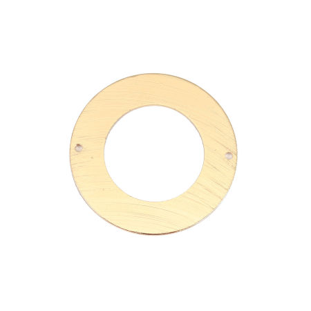 Picture of Brass Connectors Circle Ring Gold Plated Embossing Hollow 3.5cm Dia., 5 PCs