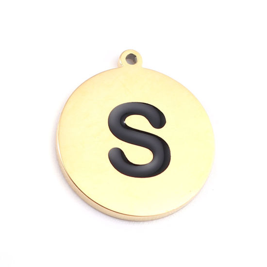 Charm Stainless Steel 18k Gold Color Plated Alphabet Charms Wholesale -  China Wholesale Alphabet Charms and 18K Gold Color Plated Alphabet price