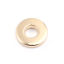 Immagine di 304 Acciaio Inossidabile Charms Tondo 18K Vero Oro Placcato Filigrana 8mm Dia, 5 Pz