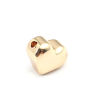 Bild von 304 Edelstahl Perlen für die Herstellung von DIY-Charme-Schmuck 18K Vergoldet Herz Etwa 11mm x 9mm, Loch: Ca 1.9mm, 2 Stück