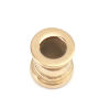 Picture of 304 Stainless Steel Beads For DIY Charm Jewelry Making 18K Real Gold Plated Cylinder About 6mm x 5mm, Hole: Approx 3.3mm, 2 PCs