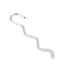 Picture of Zinc Based Alloy Bookmark Wave Silver Plated 8.3cm x 1.9cm, 20 PCs