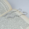 Imagen de Zamak Marcadores de libro Ola Argentado 8.3cm x 1.9cm, 20 Unidades