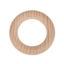 Image de 2 Pcs Connecteurs Pendentifs Breloques en Bois de Hêtre Naturel Brun Clair Annulaire 5.5cm Dia