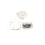 Picture of Zinc Based Alloy Slide Beads Square Antique Silver Color About 11mm x 11mm, Hole:Approx 4mm x 2mm 50 PCs