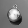 Imagen de 304 Acero Inoxidable Colgantes Charms Ronda Tono de Plata 15mm x 12mm, 10 Unidades
