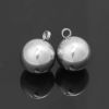 Imagen de 304 Acero Inoxidable Colgantes Charms Ronda Tono de Plata 15mm x 12mm, 10 Unidades