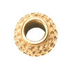 Imagen de 1 Unidad Recubrimiento al Vacío PVD Ecológico 304 Acero Inoxidable Cuentas Para Hacer Joyas De Bricolaje Chapado en Oro Barril (Apta ss2 Puntiagudo Fondo Rhinestone) 11mm Diámetro, Agujero: Aprox 5mm