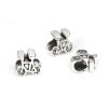 Picture of Zinc Based Alloy Spacer Beads Bicycle Antique Silver Color About 12mm x 12mm, Hole: Approx 5mm, 50 PCs