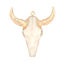 Immagine di Ottone & Resina Ciondoli Oro Placcato Bianco Vacca 5cm x 4.7cm, 1 Pz