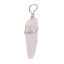 Picture of (Grade B) Crystal ( Natural ) Pendants Silver Tone Light Pink Geometric Wrapped 3.2cm x 1cm, 1 Piece