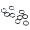 Picture of 304 Stainless Steel Double Split Jump Rings Findings Gunmetal 8mm Dia., 10 PCs