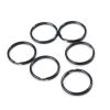 Picture of 304 Stainless Steel Double Split Jump Rings Findings Gunmetal 25mm Dia., 10 PCs