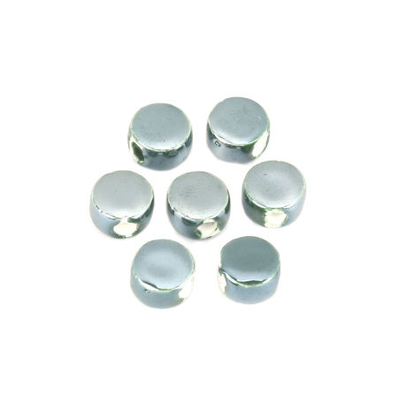Image de Perles en Céramique Rond Vert Foncé 9mm Dia, Taille de Trou: 2.8mm, 30 Pcs