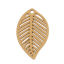 Picture of Zinc Based Alloy Charms Leaf Khaki 28mm x 17mm, 10 PCs