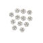 Picture of Zinc Based Alloy Beads Rose Flower Antique Silver Color About 11mm x 11mm, Hole: Approx 1.5mm, 25 PCs