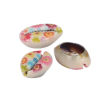 Picture of Natural Shell Loose Beads Conch/ Sea Snail Multicolor Flower Pattern About 25mm x 17mm-18mm x 14mm, 10 PCs