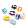 Picture of Natural Shell Loose Beads Conch/ Sea Snail Orange About 25mm x 17mm-18mm x 14mm, 10 PCs