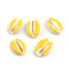Picture of Natural Shell Loose Beads Conch/ Sea Snail Yellow About 25mm x 17mm-18mm x 14mm, 10 PCs