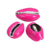 Picture of Natural Shell Loose Beads Conch/ Sea Snail Silver Fuchsia About 24mm x 16mm-17mm x 13mm, 5 PCs